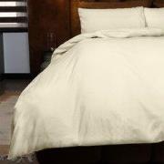 Zydante® Dekbedovertrek Emboss Rainbow 240x220 cm - Champagne - met 2 ...