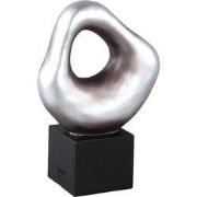 PTMD Deco Object Dolcey - 19x10x28 cm - Polyester - Zilver