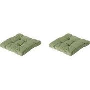 Madison -  Florance Zitkussen Basic green - Ca. 73x73 cm - Set van 2