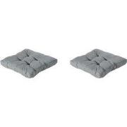 Madison -  Florance Zitkussen Basic grey - Ca. 73x73 cm - Set van 2