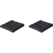 Madison -  Florance Zitkussen Basic black - Ca. 73x73 cm - Set van 2