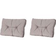 Madison -  Florance Zitkussen Panama taupe - Ca. 43x60 cm - Set van 2