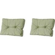 Madison -  Florance Rugkussen Panama sage - Ca. 43x60 cm - Set van 2