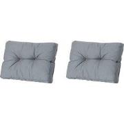 Madison -  Florance Zitkussen Rib grey - Ca. 43x60 cm - Set van 2