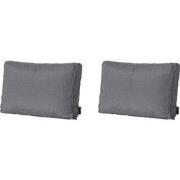 Madison -  Lounge Rugkussen Panama grey - Ca. 40x60 cm - Set van 2