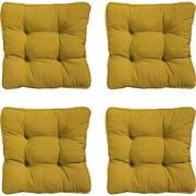 Madison -  Zitkussen Florance Panama mustard - Ca. 47x47 cm - Set van ...