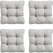 Madison -  Zitkussen Florance Panama linnen - Ca. 47x47 cm - Set van 4