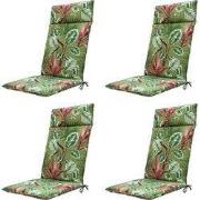Madison -  Tuinstoelkussen Hoge Rug Cala green - Ca. 120x50 cm - Set v...