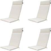 Madison -  Tuinstoelkussen Hoge Rug Napels sand - Ca. 120x50 cm - Set ...