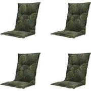 Madison -  Tuinstoelkussen Lage Rug Circle green - Ca. 105x50 cm - Set...