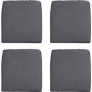 Madison -  Zitkussen Wicker Panama grey - Ca. 48x48 cm - Set van 4