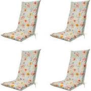 Madison -  Tuinstoelkussen Hoge Rug Florina orange - Ca. 123x50 cm - S...