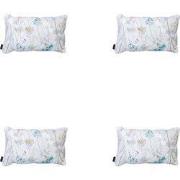 Madison -  Sierkussen Donna azure canvas eco+ - Ca. 30x50 cm - Set van...
