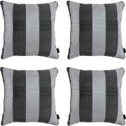 Madison -  Sierkussen Alice grey - Ca. 50x50 cm - Set van 4