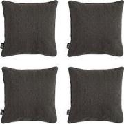 Madison -  Sierkussen Dark grey canvas eco+ - Ca. 50x50 cm - Set van 4