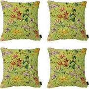 Madison -  Sierkussen Milly green - Ca. 50x50 cm - Set van 4