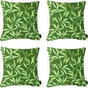 Madison -  Sierkussen Fergus green   - Ca. 50x50 cm - Set van 4
