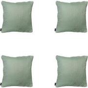 Madison -  Sierkussen Napels kaki - Ca. 50x50 cm - Set van 4