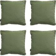 Madison -  Sierkussen Panama green - Ca. 60x60 cm - Set van 4