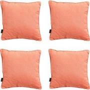 Madison -  Sierkussen Panama flame orange - Ca. 60x60 cm - Set van 4