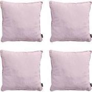 Madison -  Sierkussen Panama soft pink - Ca. 60x60 cm - Set van 4