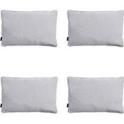 Madison -  Sierkussen Panama light grey - Ca. 40x60 cm - Set van 4