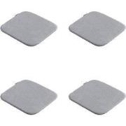 Madison -  Zitkussen Panama light grey - Ca. 40x40 cm - Set van 4
