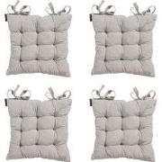 Madison -  Zitkussen Toscane Napels taupe - Ca. 46x46 cm - Set van 4