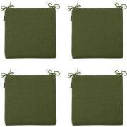 Madison -  Zitkussen Moss green canvas eco+ - Ca. 40x40 cm - Set van 4