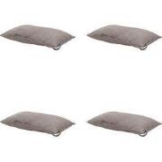 Madison -  Hoofdkussen Panama taupe - Ca. 24x40 cm - Set van 4