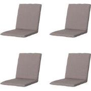 Madison -  Stapelstoelkussen Panama taupe - Ca. 97x49 cm - Set van 4