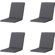 Madison -  Stapelstoelkussen Panama grey - Ca. 97x49 cm - Set van 4
