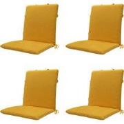 Madison -  Stapelstoelkussen Gold canvas eco+ - Ca. 97x49 cm - Set van...