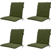 Madison -  Stapelstoelkussen Moss green canvas eco+ - Ca. 97x49 cm - S...