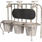 Clayre & Eef Planthouder 42x15x33 cm Grijs IJzer