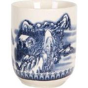 Clayre & Eef Mok 100 ml Beige Blauw Porselein