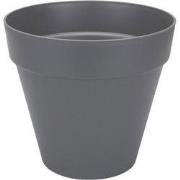 2 stuks - Bloempot Loft urban rond 25 antraciet