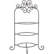 Clayre & Eef Etagère voor 3 borden 36x28x54 cm Bruin IJzer