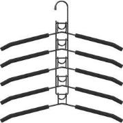 QUVIO Kledinghanger 5-in-1 - Zwart