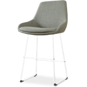 Nino-Isa barkruk saliegroen - wit onderstel - 65 cm