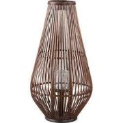 PTMD Lantaarn Lysia - 35x35x68 cm - Glas - Bruin