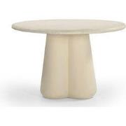 Eettafel Rond 150cm - Beige Beton Ciré - Mat Gelakt