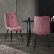 Eetkamerstoelen set van 2 Altorsa keukenstoelen met polyester hoes en ...