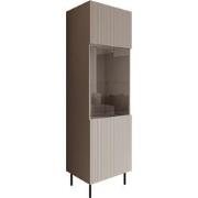 Meubella - Vitrinekast Alex - Beige - 55 cm