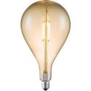Edison Vintage LED filament lichtbron Carbon - Amber - G160 Ovaal - Re...
