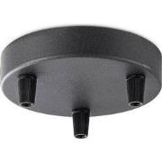 Home sweet home plafondkap metaal 3 lichts - zwart