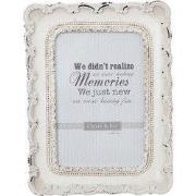 Clayre & Eef Fotolijst 10x15 cm Wit Kunststof