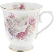 Clayre & Eef Mok 200 ml Roze Wit Porselein Bloemen