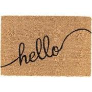 Clayre & Eef Deurmat 60x40 cm Bruin Kokos