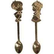 Clayre & Eef Lepels Set van 2 12 cm Goudkleurig Metaal Kinderen